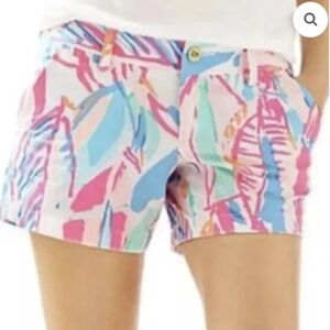 LIKE NEW Lilly Pulitzer Callahan Out To Sea Print Women's Shorts, Size 14